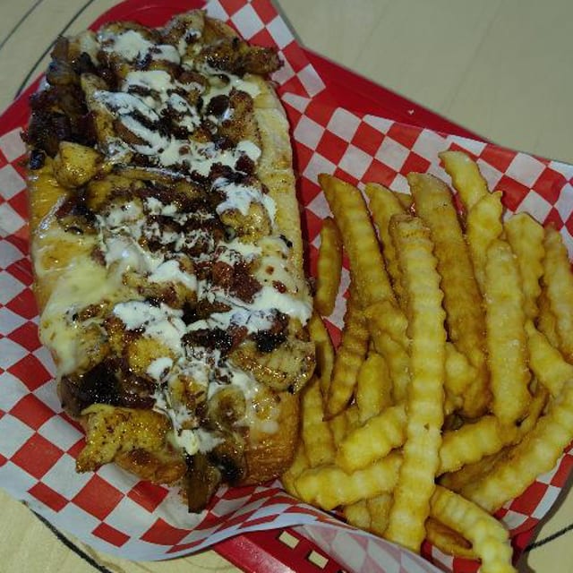 Corleone Chicken Sub W/Fries.
