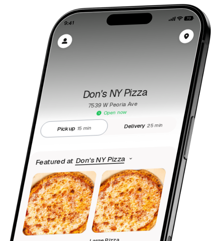 Don's NY Pizza app preview