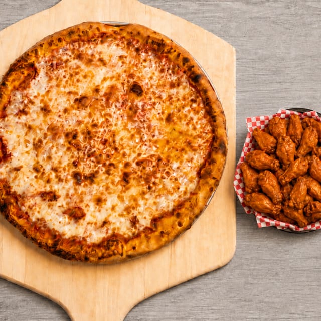 Large 16" Cheese Pizza &20 Wings.