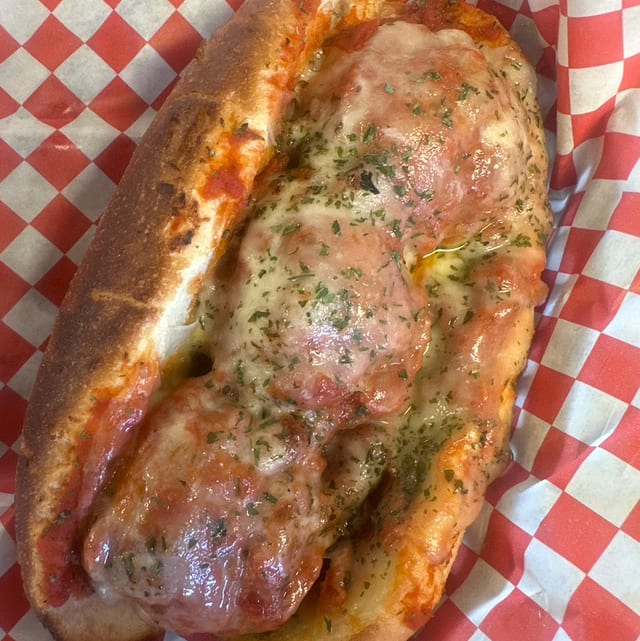 Mama's Meatball Sub W/Fries.