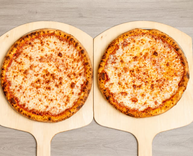 2 Lg 16" Cheese Pizza.