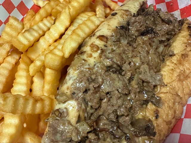 Philly Cheesesteak W Fries Lunch Special 20 Oz Drink.